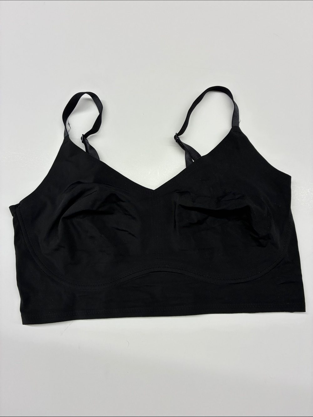 NEW True & Co. Seamless Longline Bralette with Adjustable Straps Size Medium